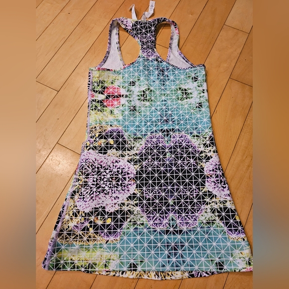 Lululemon paradise grid very green multi cool racerback CRB tank top - Picture 2 of 4